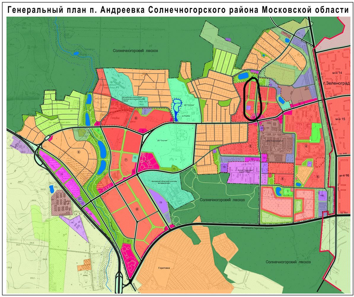 Генеральный план солнечногорского городского округа